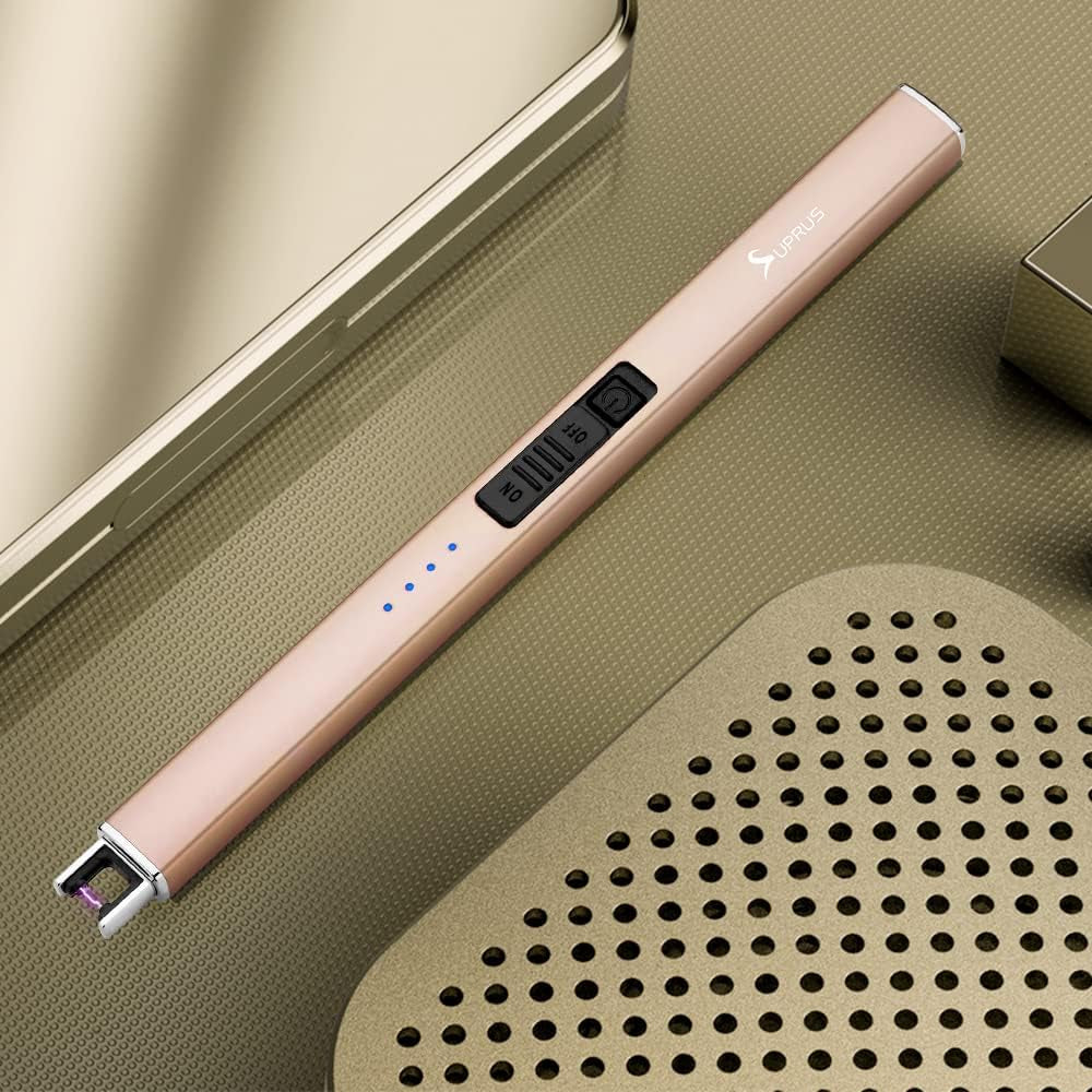 Electric Lighter Arc Windproof Flameless USB Lighter Rechargeable Lighter with S