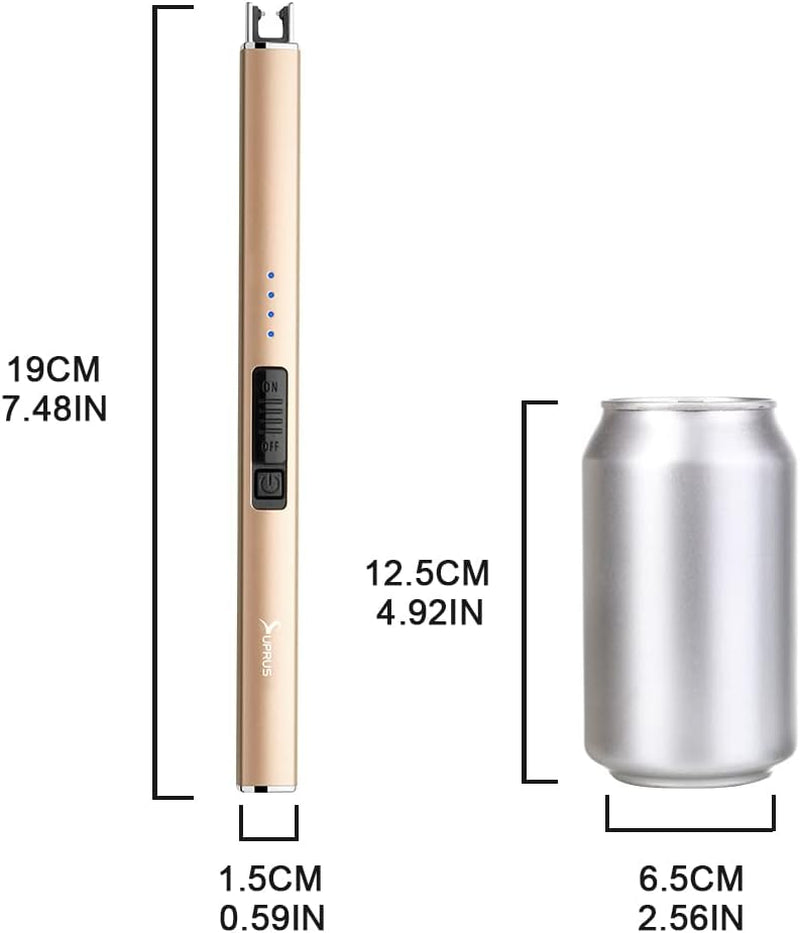 Electric Lighter Arc Windproof Flameless USB Lighter Rechargeable Lighter with S