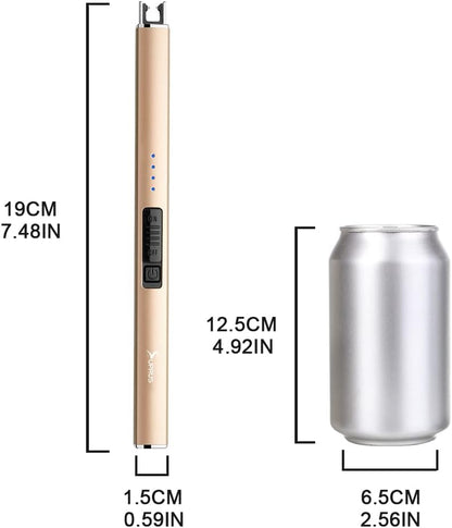 Electric Lighter Arc Windproof Flameless USB Lighter Rechargeable Lighter with S